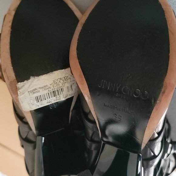 Jimmy Choo Black Heeled Boots - Picture 5 of 7